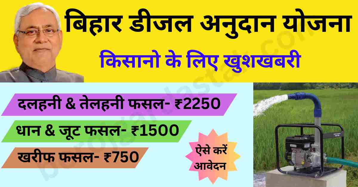 Bihar Diesel Anudan Yojana 2024-25: